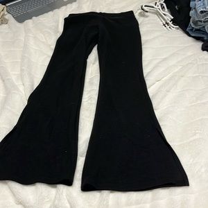 Black flare pants